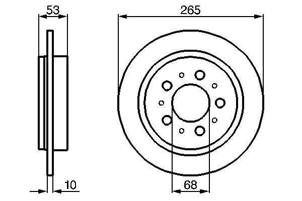 Bremsscheibe Hinterachse Bosch 0 986 478 042 Bremsscheibe Hinterachse Bosch 0 986 478 042 von Bosch