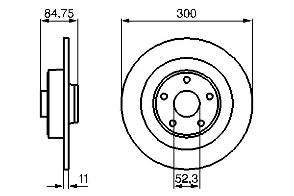 Bremsscheibe Hinterachse Bosch 0 986 479 083 Bremsscheibe Hinterachse Bosch 0 986 479 083 von Bosch