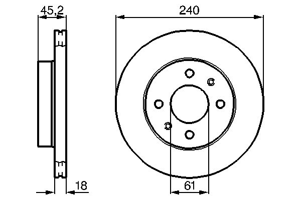 Bremsscheibe Vorderachse Bosch 0 986 478 533 Bremsscheibe Vorderachse Bosch 0 986 478 533 von Bosch