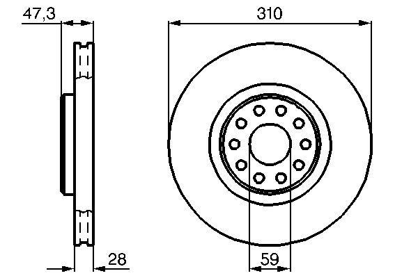 Bremsscheibe Vorderachse Bosch 0 986 478 669 Bremsscheibe Vorderachse Bosch 0 986 478 669 von Bosch