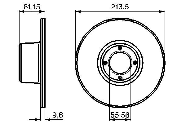 Bremsscheibe Vorderachse Bosch 0 986 478 811 von Bosch