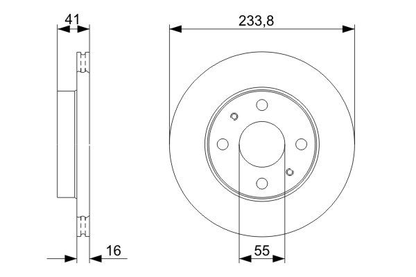 Bremsscheibe Vorderachse Bosch 0 986 479 352 von Bosch
