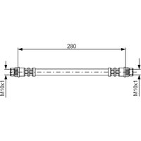 Bremsschlauch BOSCH 1 987 476 517 von Bosch
