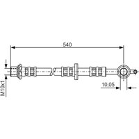 Bremsschlauch BOSCH 1 987 476 834, Links Bremsschlauch BOSCH 1 987 476 834, Links von Bosch