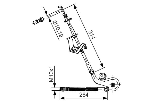 Bremsschlauch Vorderachse links Bosch 1 987 481 427 Bremsschlauch Vorderachse links Bosch 1 987 481 427 von Bosch