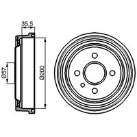 Bremstrommel BOSCH 0 986 477 021 von Bosch