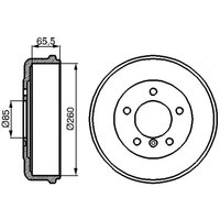 Bremstrommel BOSCH 0 986 477 038 von Bosch