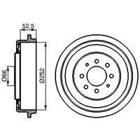 Bremstrommel BOSCH 0 986 477 067 von Bosch