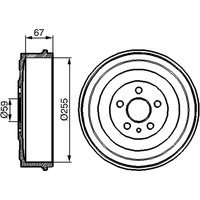 Bremstrommel BOSCH 0 986 477 144 von Bosch