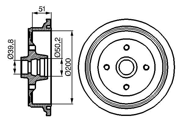 Bremstrommel Hinterachse Bosch 0 986 477 016 Bremstrommel Hinterachse Bosch 0 986 477 016 von Bosch