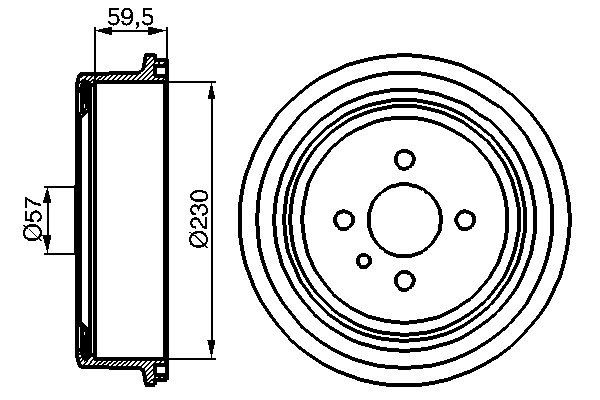 Bremstrommel Hinterachse Bosch 0 986 477 022 Bremstrommel Hinterachse Bosch 0 986 477 022 von Bosch