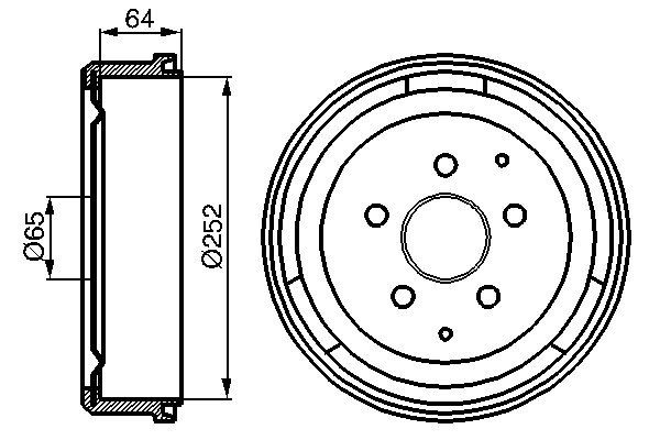 Bremstrommel Hinterachse Bosch 0 986 477 033 Bremstrommel Hinterachse Bosch 0 986 477 033 von Bosch