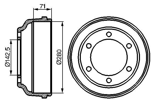 Bremstrommel Hinterachse Bosch 0 986 477 047 Bremstrommel Hinterachse Bosch 0 986 477 047 von Bosch