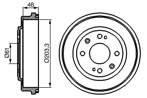 Bremstrommel Hinterachse Bosch 0 986 477 059 Bremstrommel Hinterachse Bosch 0 986 477 059 von Bosch