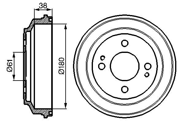 Bremstrommel Hinterachse Bosch 0 986 477 063 Bremstrommel Hinterachse Bosch 0 986 477 063 von Bosch