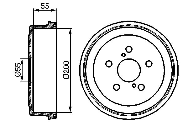 Bremstrommel Hinterachse Bosch 0 986 477 139 Bremstrommel Hinterachse Bosch 0 986 477 139 von Bosch