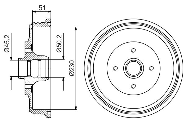 Bremstrommel Hinterachse Bosch 0 986 477 178 Bremstrommel Hinterachse Bosch 0 986 477 178 von Bosch