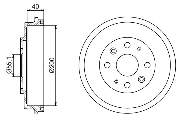 Bremstrommel Hinterachse Bosch 0 986 477 191 Bremstrommel Hinterachse Bosch 0 986 477 191 von Bosch