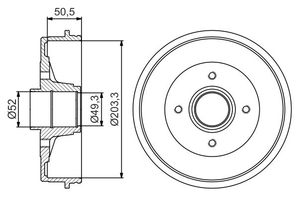 Bremstrommel Hinterachse Bosch 0 986 477 197 Bremstrommel Hinterachse Bosch 0 986 477 197 von Bosch