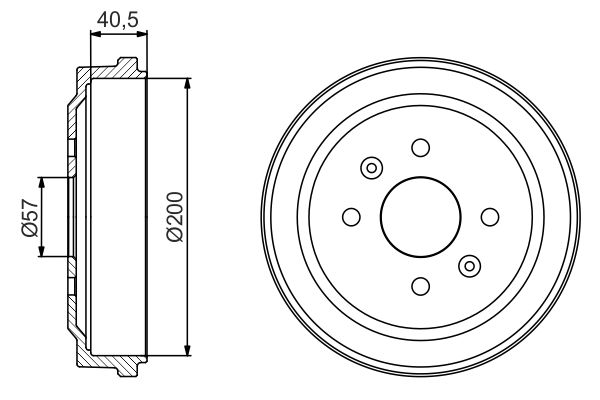 Bremstrommel Hinterachse Bosch 0 986 477 225 Bremstrommel Hinterachse Bosch 0 986 477 225 von Bosch