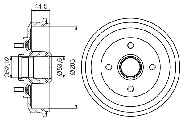 Bremstrommel Hinterachse Bosch 0 986 477 266 Bremstrommel Hinterachse Bosch 0 986 477 266 von Bosch