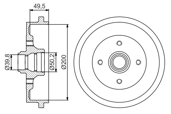 Bremstrommel Hinterachse Bosch 0 986 477 267 Bremstrommel Hinterachse Bosch 0 986 477 267 von Bosch