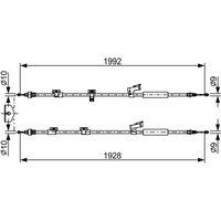 Bremszug, Handbremse BOSCH 1 987 482 494 von Bosch