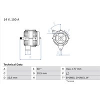 Drehstromgenerator BOSCH 0 986 047 210 Drehstromgenerator BOSCH 0 986 047 210 von Bosch