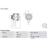 Drehstromgenerator BOSCH 0 986 047 560 Drehstromgenerator BOSCH 0 986 047 560 von Bosch