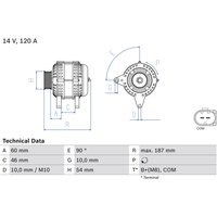 Drehstromgenerator BOSCH 0 986 080 350 Drehstromgenerator BOSCH 0 986 080 350 von Bosch