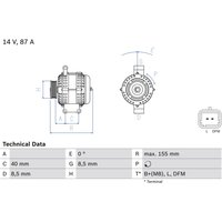Drehstromlichtmaschine BOSCH 0 986 042 720 Drehstromlichtmaschine BOSCH 0 986 042 720 von Bosch