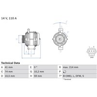 Drehstromlichtmaschine BOSCH 0 986 045 370 Drehstromlichtmaschine BOSCH 0 986 045 370 von Bosch