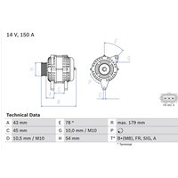 Drehstromlichtmaschine BOSCH 0 986 049 161 Drehstromlichtmaschine BOSCH 0 986 049 161 von Bosch