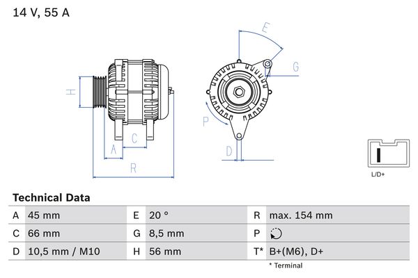 Generator Bosch 0 986 032 790 Generator Bosch 0 986 032 790 von Bosch