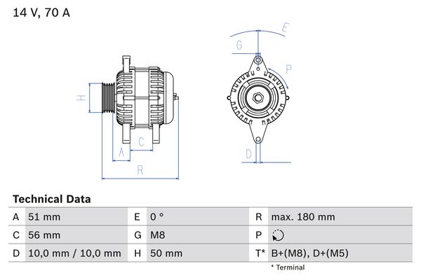 Generator Bosch 0 986 038 600 von Bosch