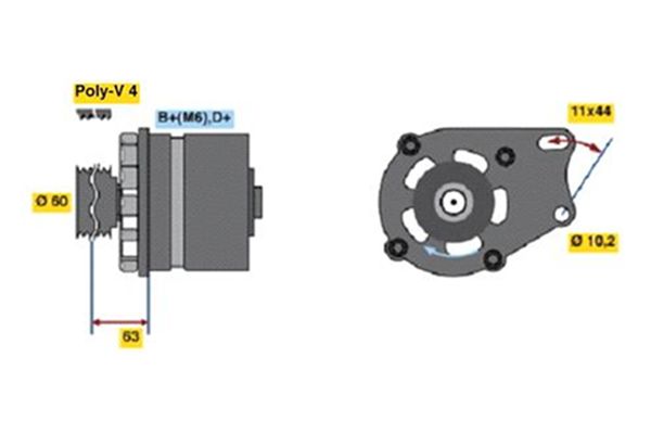 Generator Bosch 0 986 038 621 Generator Bosch 0 986 038 621 von Bosch