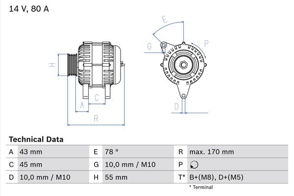 Generator Bosch 0 986 042 081 von Bosch