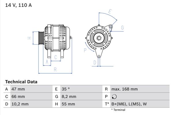 Generator Bosch 0 986 042 201 von Bosch