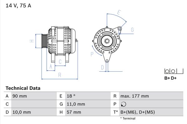 Generator Bosch 0 986 049 131 Generator Bosch 0 986 049 131 von Bosch