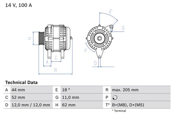 Generator Bosch 0 986 049 231 von Bosch