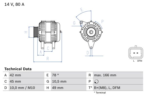 Generator Bosch 0 986 049 560 Generator Bosch 0 986 049 560 von Bosch