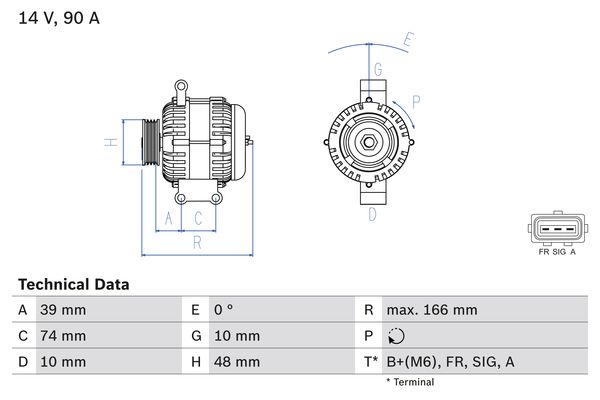 Generator Bosch 0 986 049 980 Generator Bosch 0 986 049 980 von Bosch