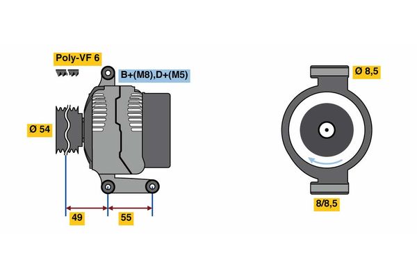 Generator Bosch 0 986 080 980 von Bosch