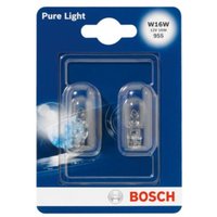 Glühlampe Sekundär BOSCH W16W Pure Light 12V/16W, 2 Stück von Bosch