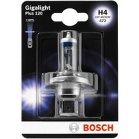 Glühlampe Halogen BOSCH H4 Gigalight Plus 120% 12V, 60/55W, 1 Stück Glühlampe Halogen BOSCH H4 Gigalight Plus 120% 12V, 60/55W, 1 Stück von Bosch