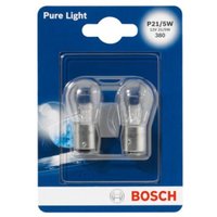 Glühlampe Sekundär BOSCH P21/5W Pure Light 12V/5/21W, 2 Stück von Bosch