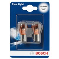 Glühlampe Sekundär BOSCH PY21W Pure Light 12V/21W, 2 Stück von Bosch
