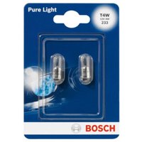 Glühlampe Sekundär BOSCH T4W Pure Light 12V/4W, 2 Stück von Bosch