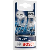 Glühlampe BOSCH W21W Pure Light 12V/21W, 2 Stück von Bosch