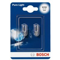 Glühlampe Sekundär BOSCH W3W Pure Light 12V/3W, 2 Stück von Bosch
